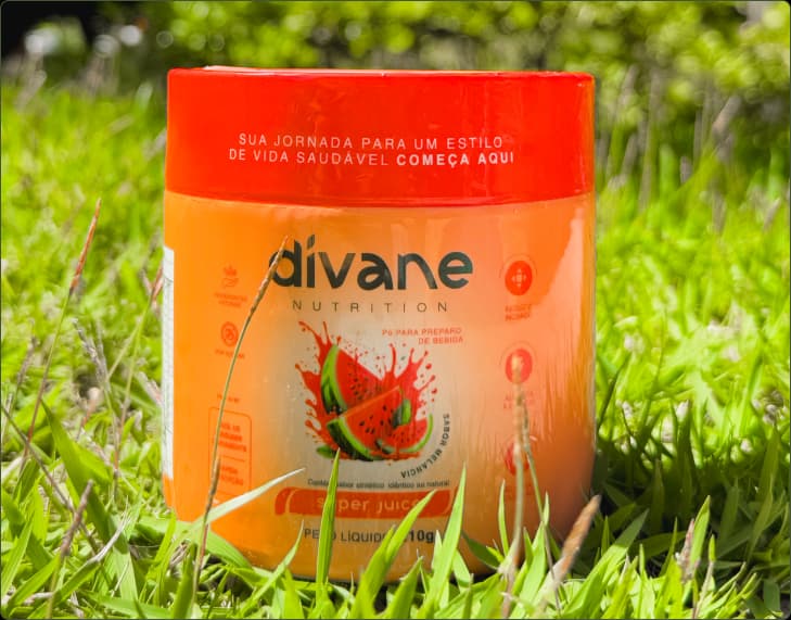 Pote do Super Juice de Melancia da Divane Nutrition
